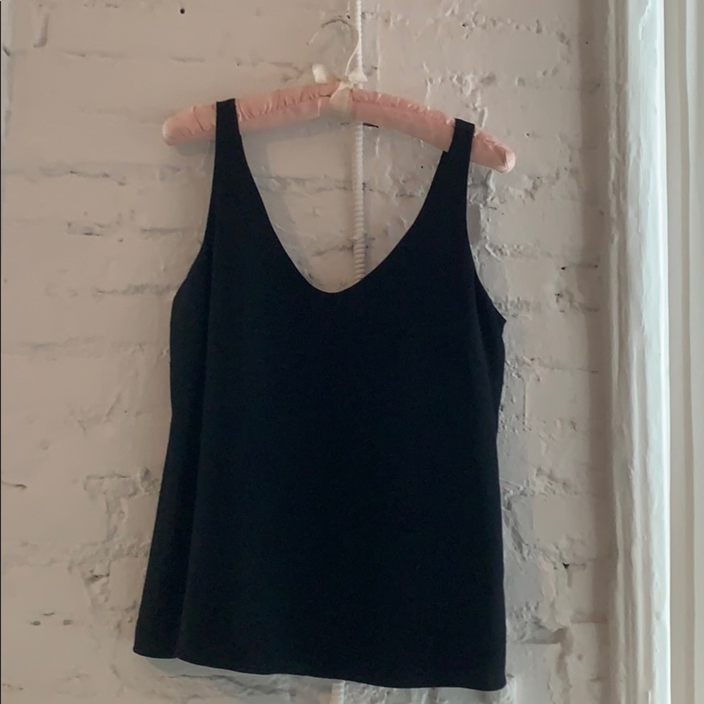 J. Crew Silk Tank - Black - 6 - Like New